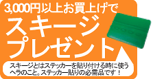 3,000円以上お買上げ「スキージ」プレゼント